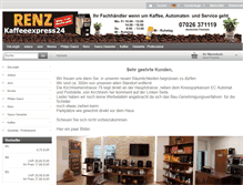 Tablet Screenshot of kaffeeexpress24.de